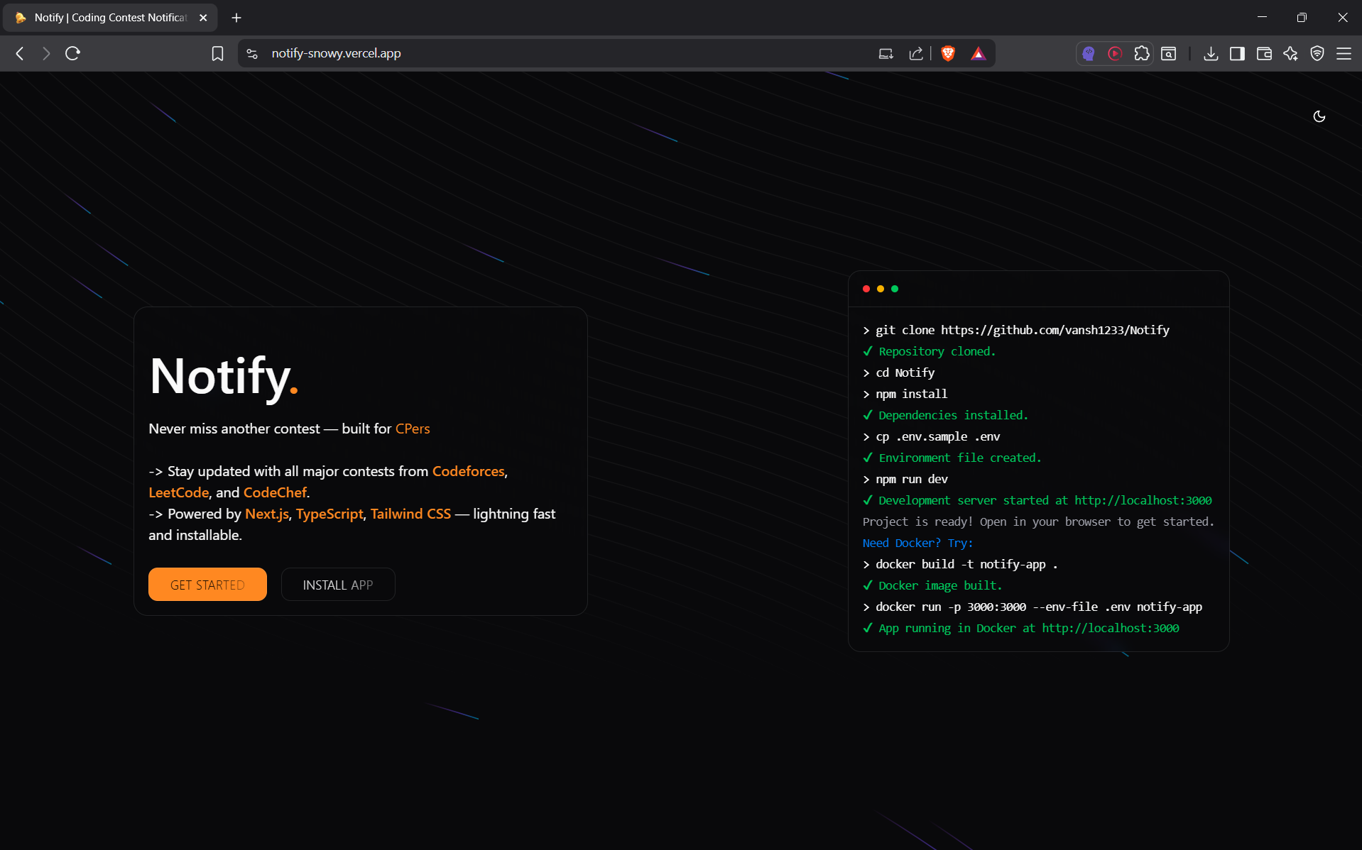 Logo of Notify - Contest Tracker project